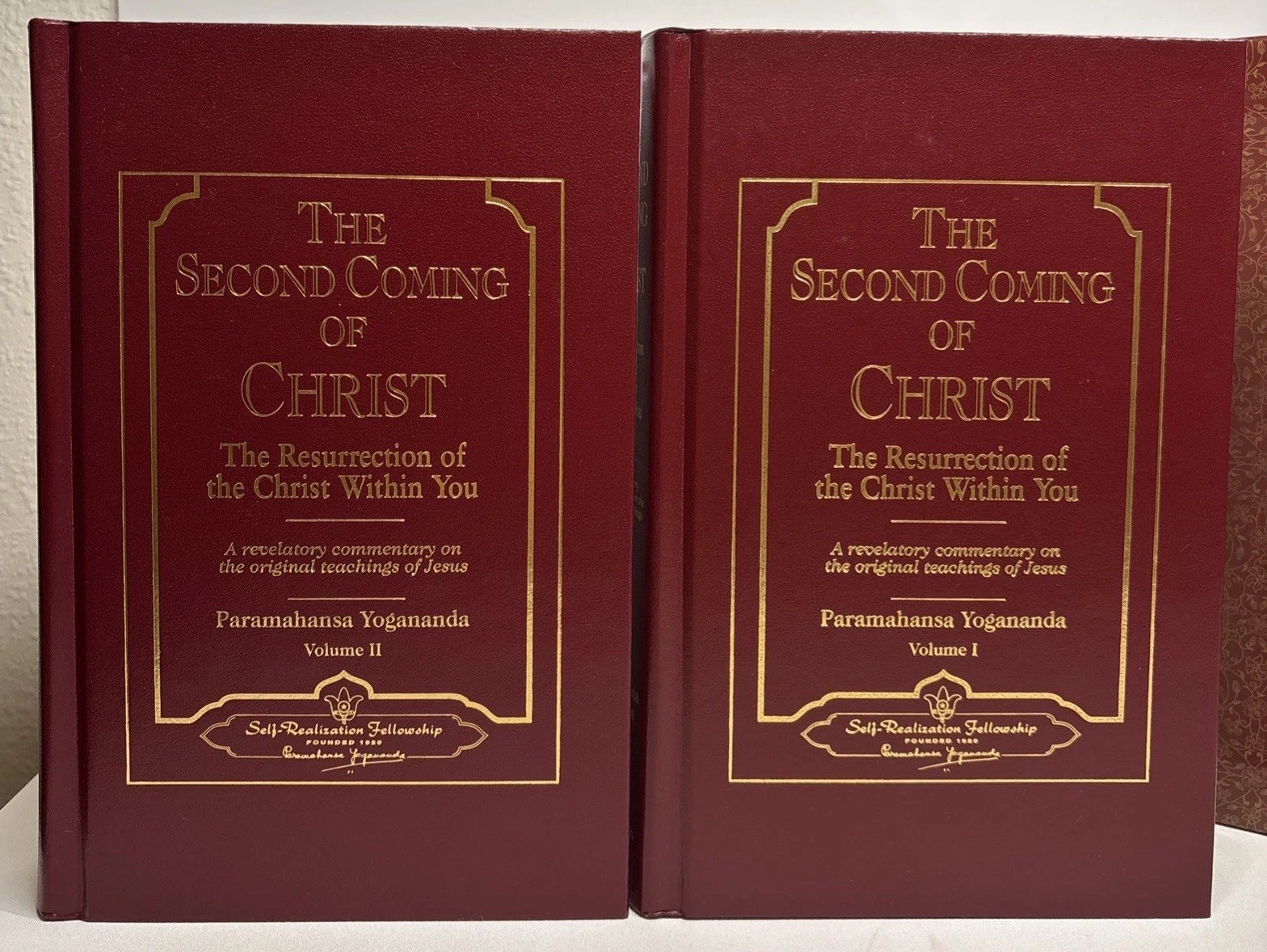 Second Coming of Christ & Bhagavad Gita By Paramahansa Yogananda Slipcases Good