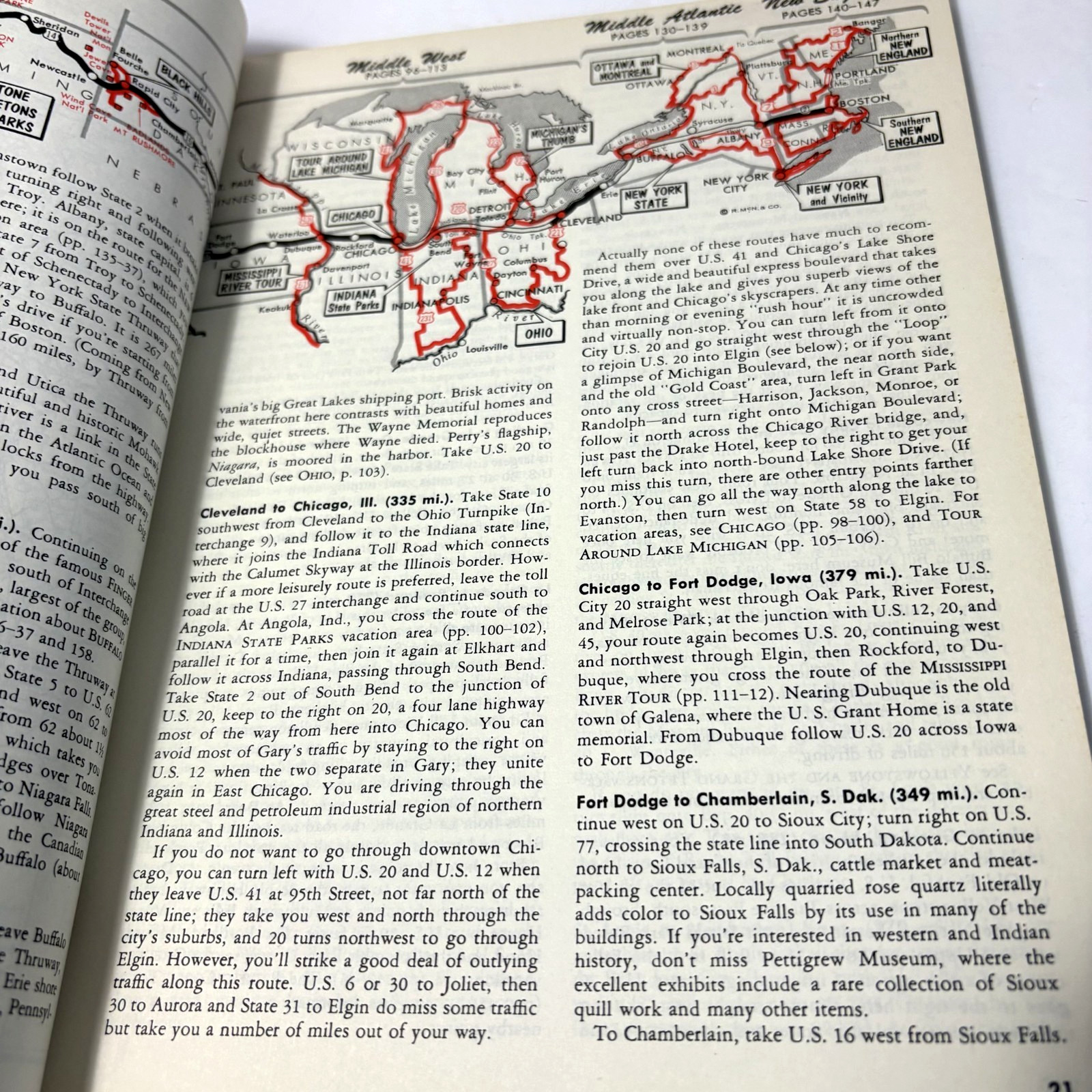 VTG RAND MCNALLY VACATION GUIDE UNITED STATES AND CANADA PB Book (1958)