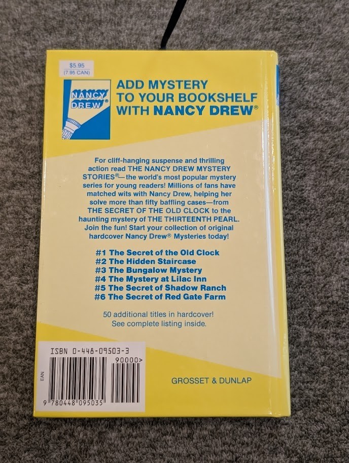 Nancy Drew Starter Set Books 1-6 Hardcover Box Set Carolyn Keene Grosset Dunlap