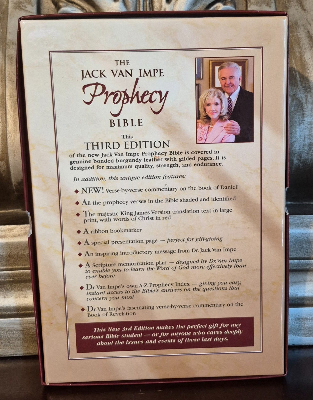 The Jack Van Impe Prophecy Bible (KJV, Red Letter, Third Edition, Leather, NEW)