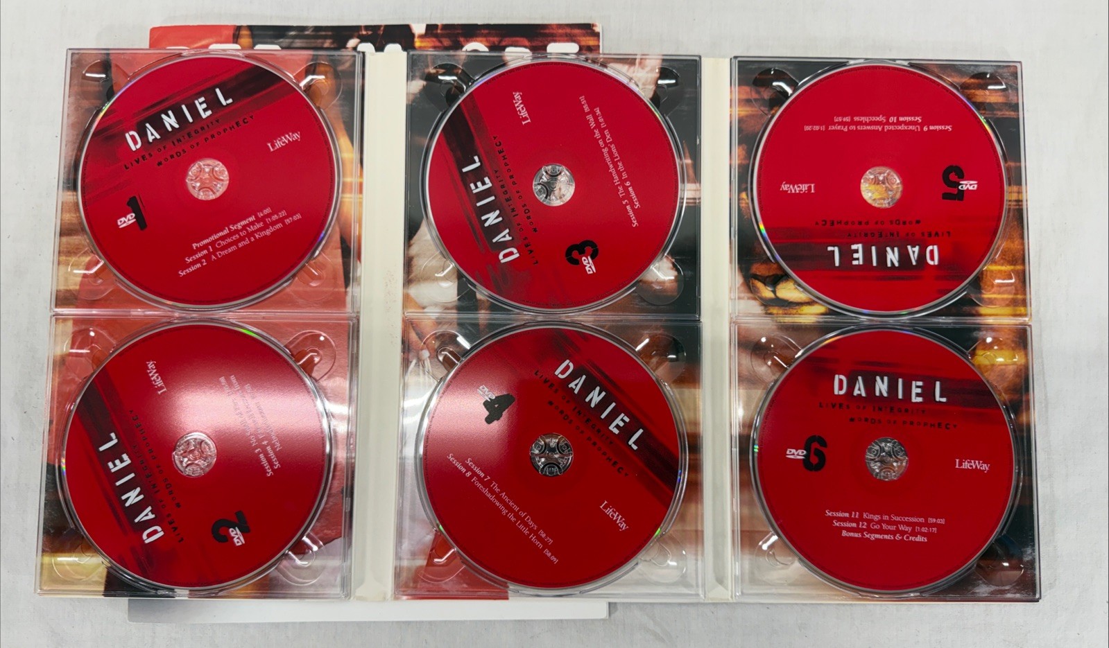 Daniel Lives of Integrity Words of Prophecy Beth Moore 6 DVDs And Leader Guide