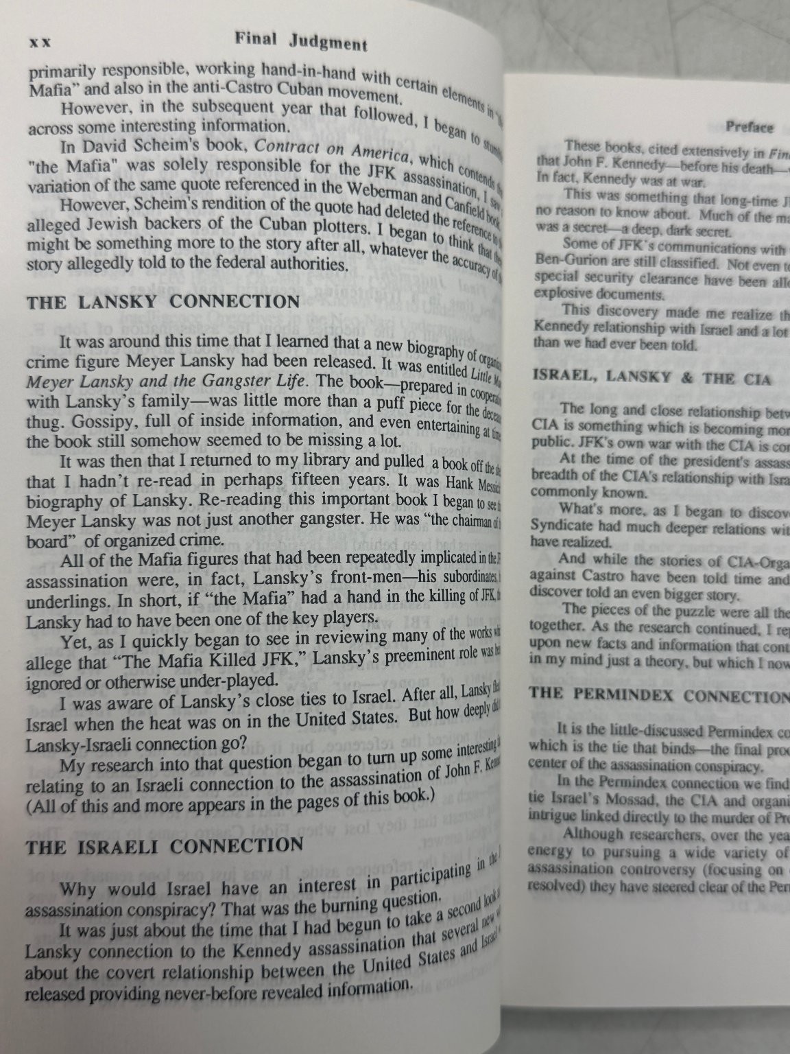 Final Judgment Michael Collins Piper 1995 Third Edition JFK Assassination