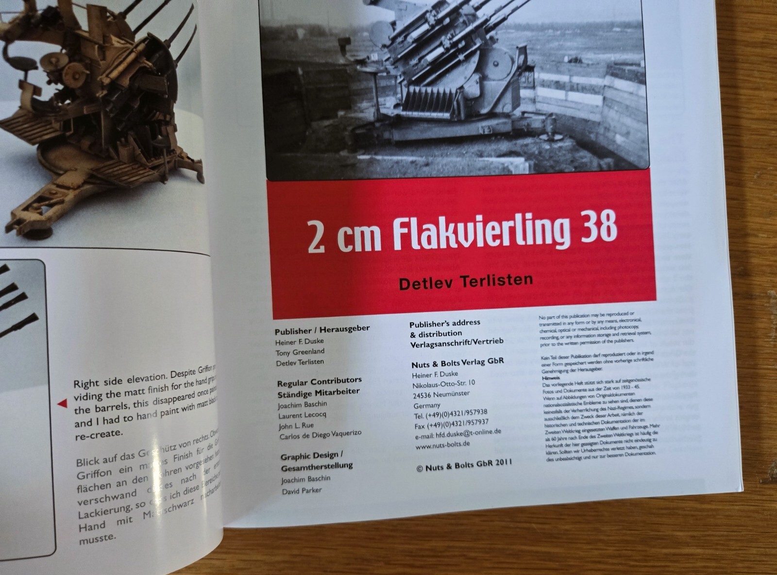 Nuts & Bolts Volume 27: 2 cm Flakvierling 38 – RARE- VERY GOOD