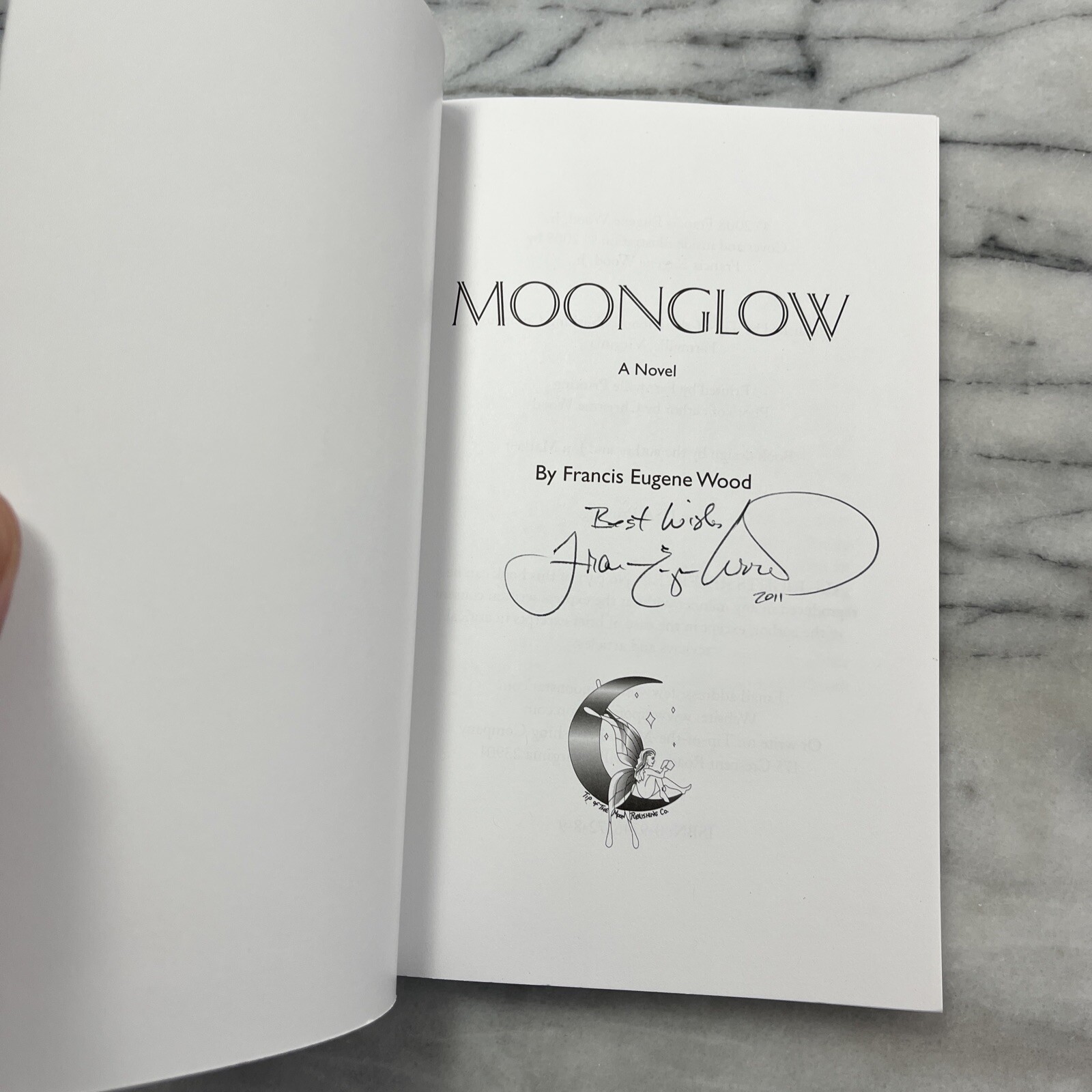 Moonglow by Francis Wood SIGNED 2008 Tip-Of-The-Moon 1st Edition Paperback