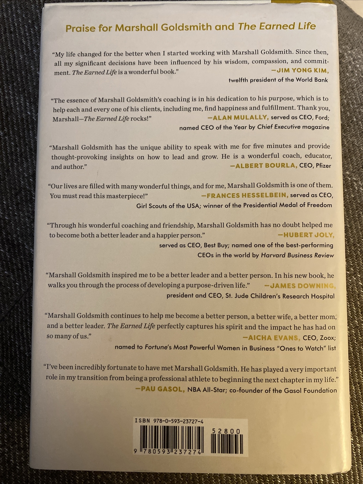 The Earned Life : Lose Regret, Choose Fulfillment by Mark Reiter and Marshall…