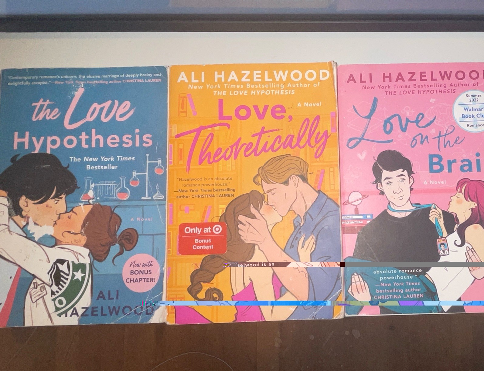 Ali Hazelwood Paperback Lot (3): Love Hypothesis, Love Theoretically, Brain