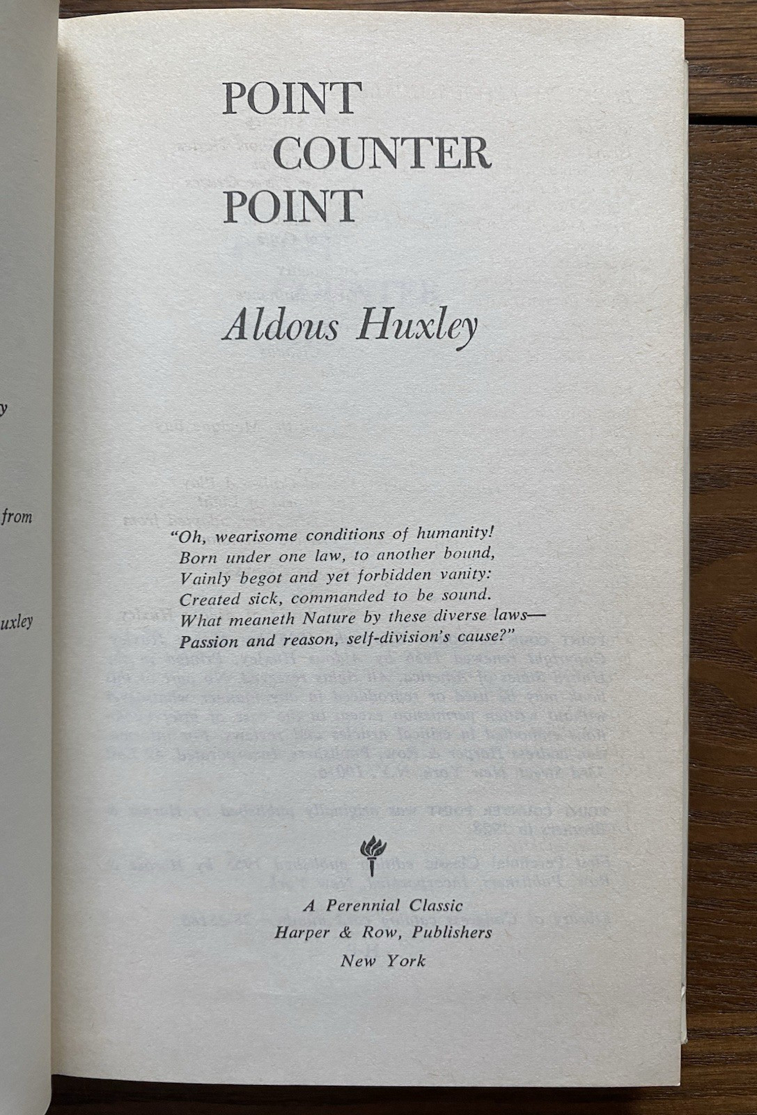 Aldous Huxley Lot of 3 Harper Perennial Classics Hardcover Dust Jacket