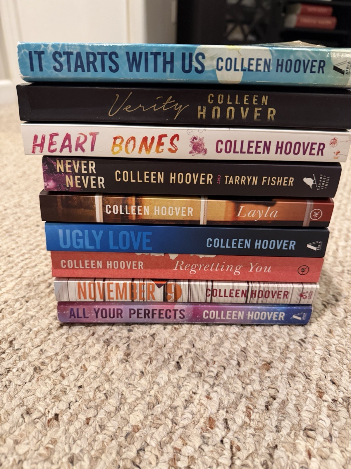 Colleen Hoover Book Bundle Lot of 9 Paperback Books Various Titles