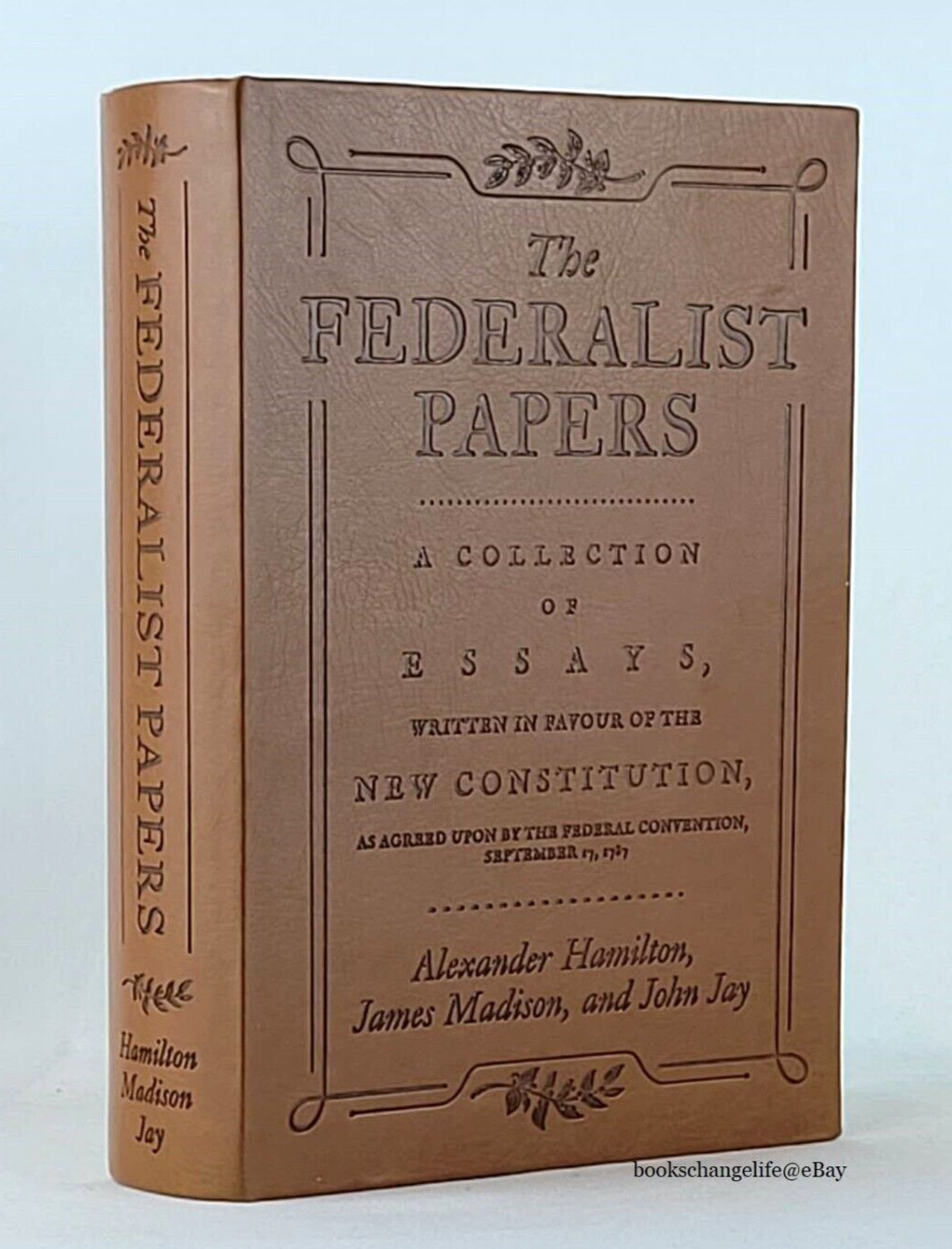 COMMON SENSE FEDERALIST PAPERS CONSTITUTION Set of 3 Faux Leather Deluxe Edition
