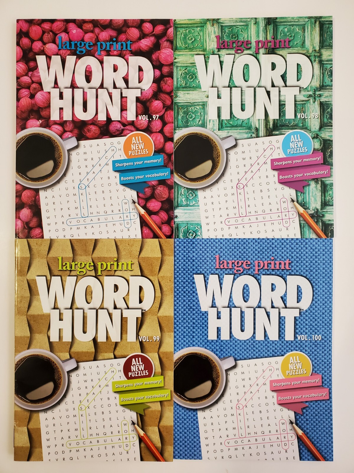 Large Print Word Hunt Puzzle Books Papp Search,Find,Game,Hobby Pick up to 20Vols