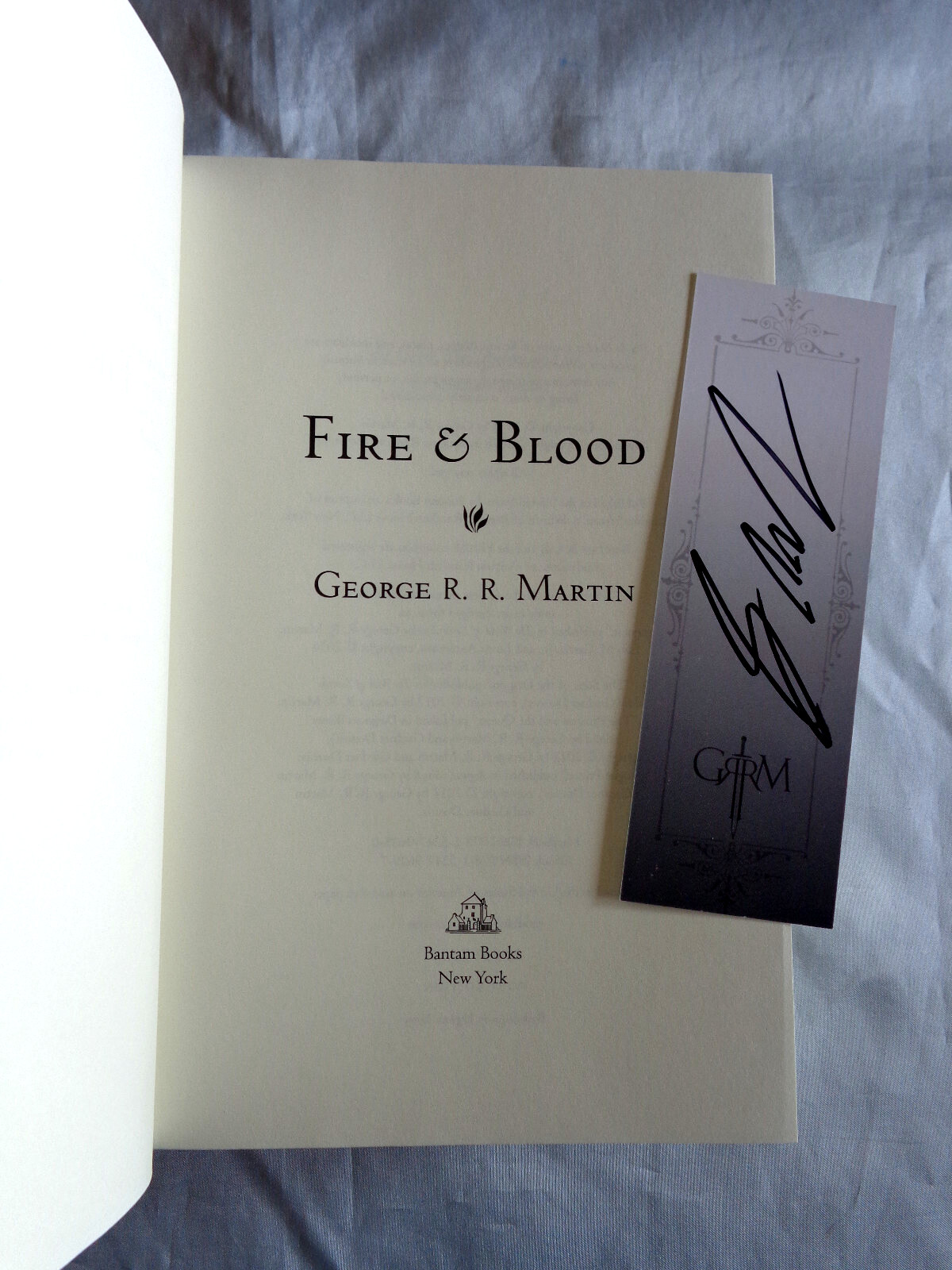 House of the Dragon Fire & Blood George R R Martin SIGNED 1st/1st 2018 HCDJ NEW!