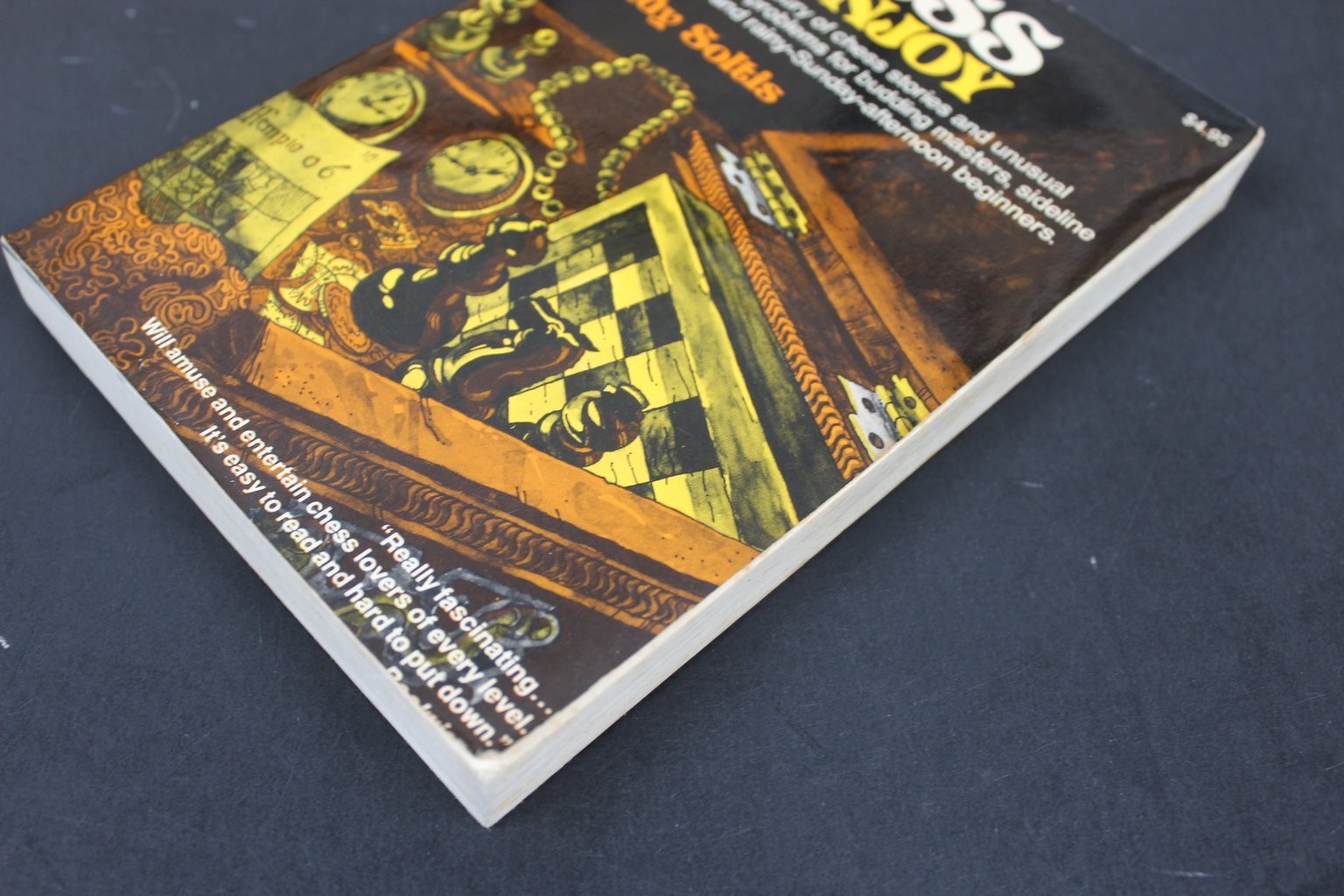 Chess to Enjoy Andy Soltis 1980 Chess Stories Problems Scarborough Book PB