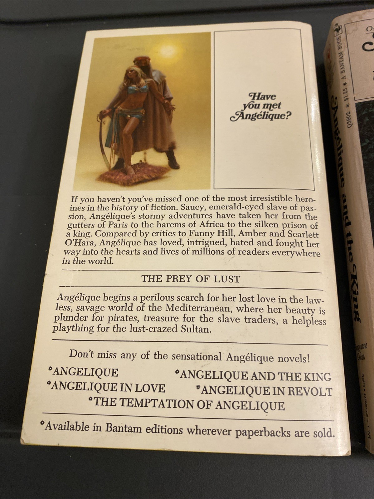 Vintage ANGELIQUE By Sergeanne Golon, The King, In Barbary 1971 2 Book Lot