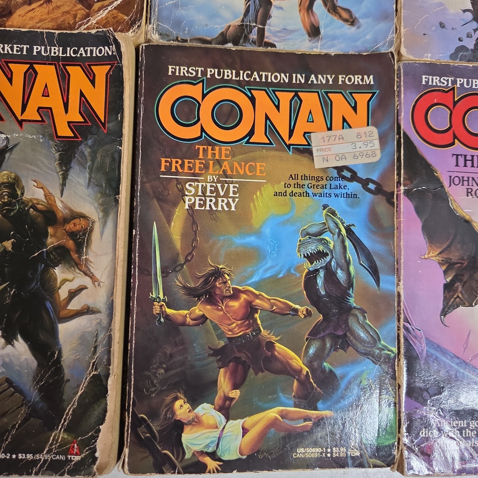 CONAN THE BARBARIAN 12x PAPERBACK Book LOT Fantasy TOR Robert Jordan