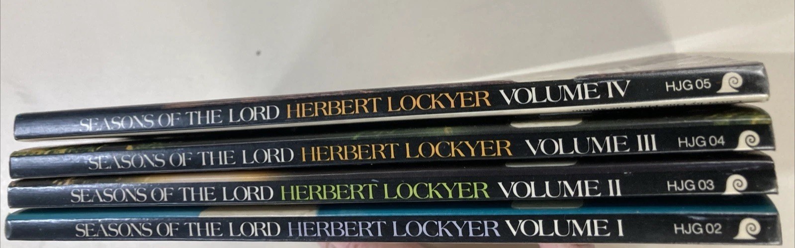 Seasons of the Lord Complete Set of 4 SC Herbert Lockyer Ex library Volumes 1-4