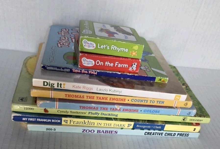 Lot of 9 Board Books for Childrens Kids Toddler Babies Preschool Homeschool