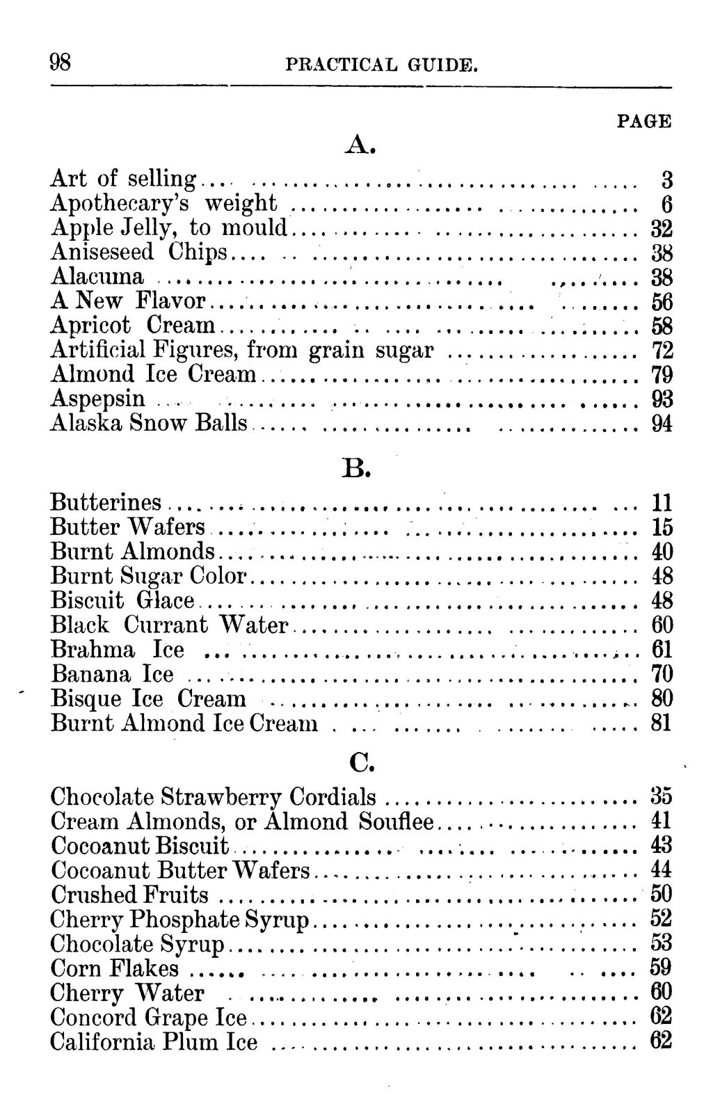 1904 Practical Guide To Candy Making And Soda Dispensing Cook Book 104 Pages