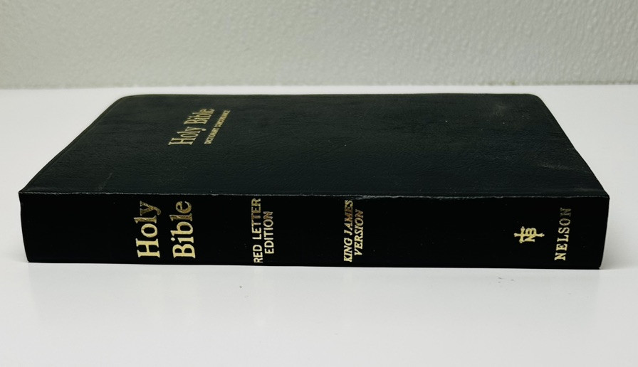 Vintage Black 175 Nelson Special Gift Bible KJV King James Version Red Letter