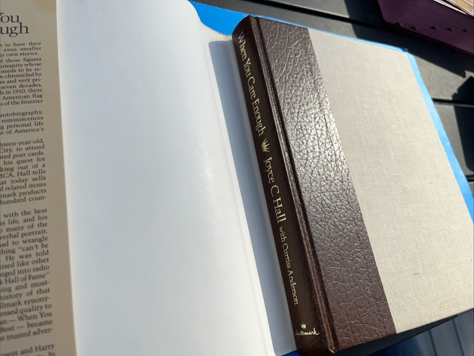 WHEN YOU CARE ENOUGH BY JOYCE C. HALL 1st ED. HC DJ 1979 EUC