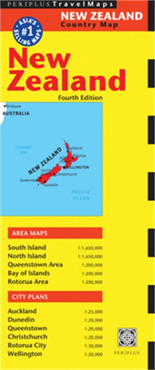 New Zealand Travel Map Fourth Edition (Sheet Map, Folded)
