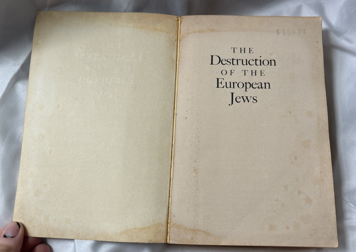 The Destruction of the European Jews 1961 Paperback