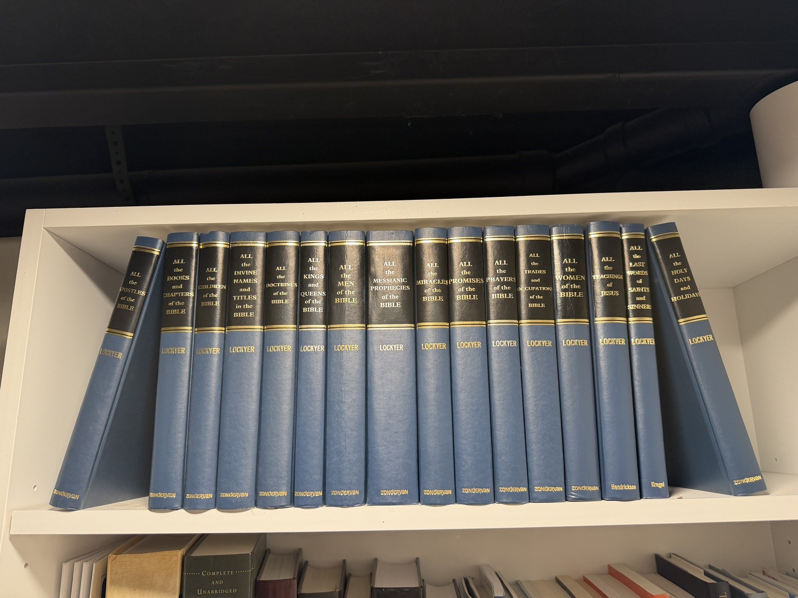 The „All“ Series by Herbert Lockyer Set Lot of 16 Hardcover Bible Teaching Books