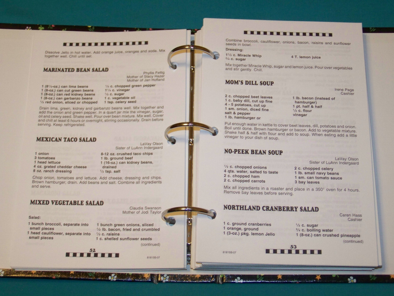 Wal-Mart #1649 Jamestown ND Cookbook 2007 North Dakota local recipes 356 pages
