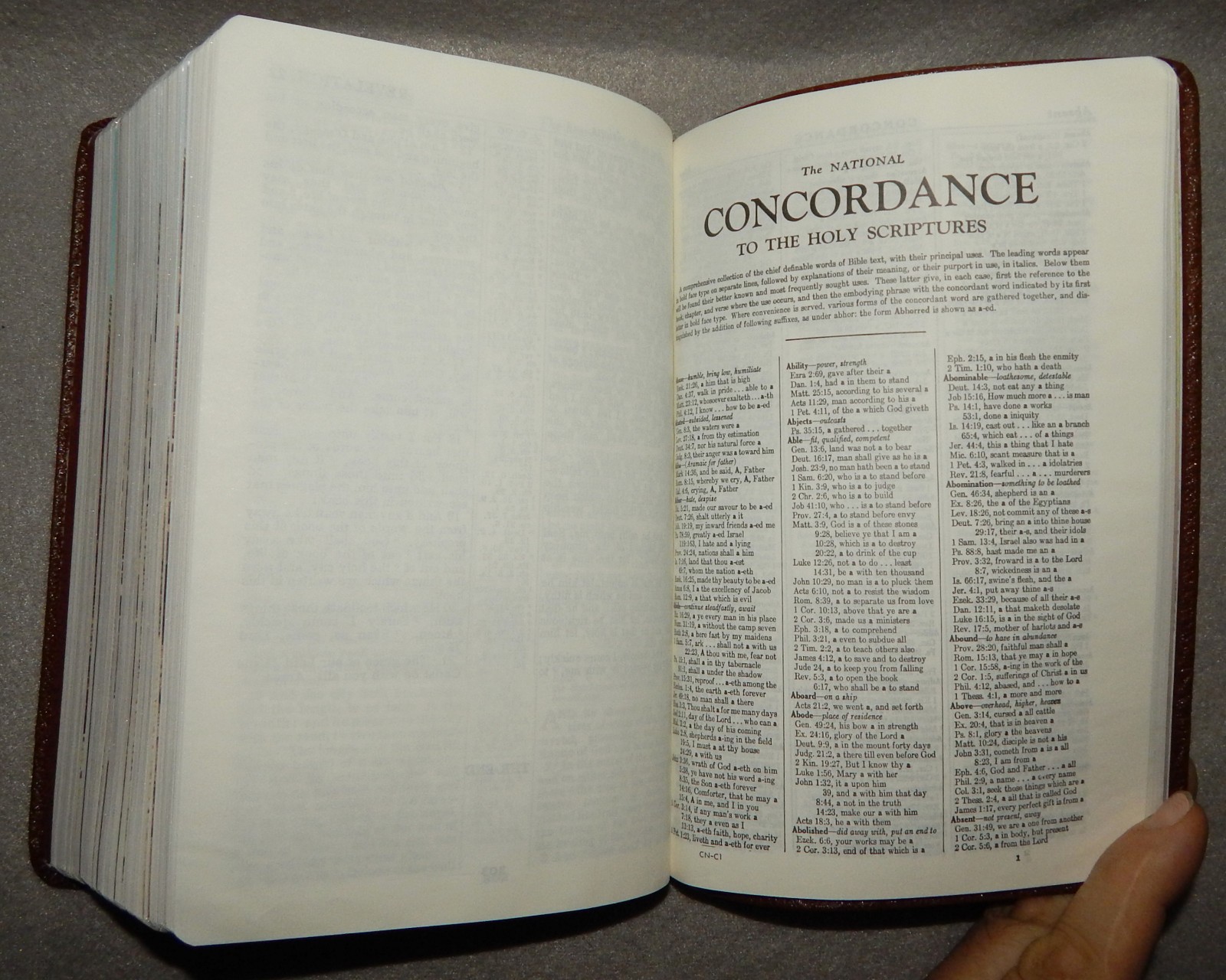 KJV Teacher’s Reference Bible by National N3202RL Brown Imitation leather – new