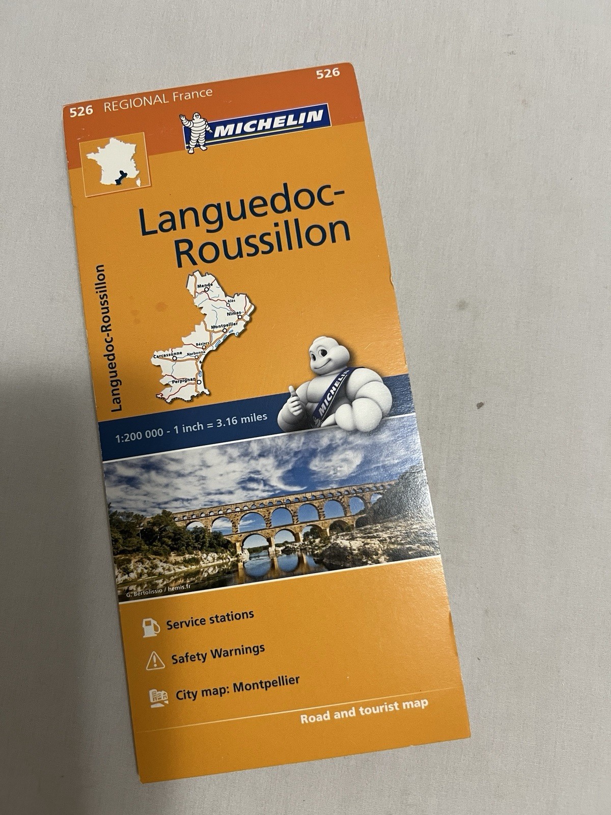 South France Languedoc-Roussillon by Michelin (2017, Sheet Map, Folded)