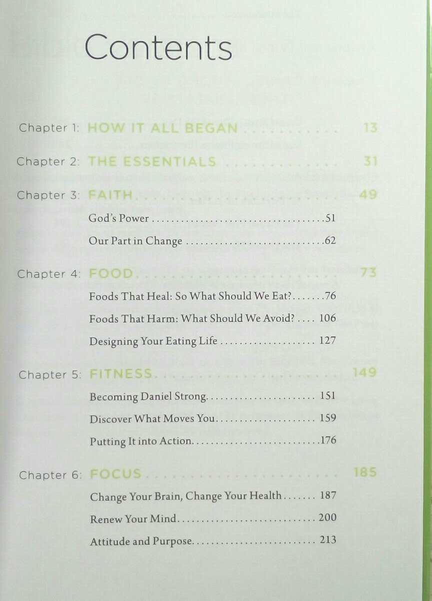 The Daniel Plan Ser.: The Daniel Plan : 40 Days to a Healthier Life by Daniel G.