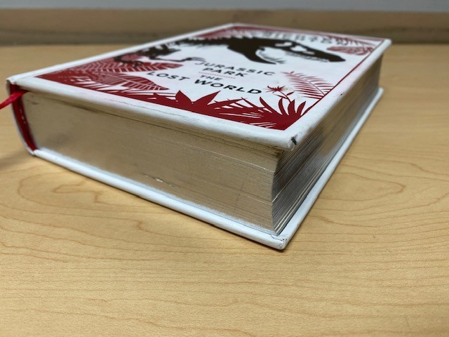 Jurassic Park The Lost World By Michael Crichton Leather bound book – GREAT