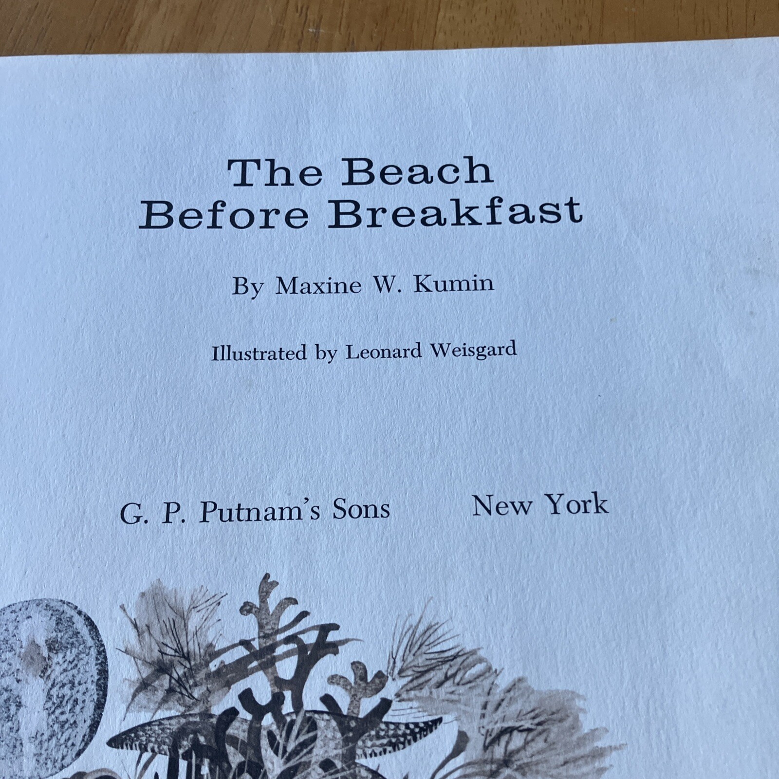 Beach Before Breakfast by Maxine Kumin