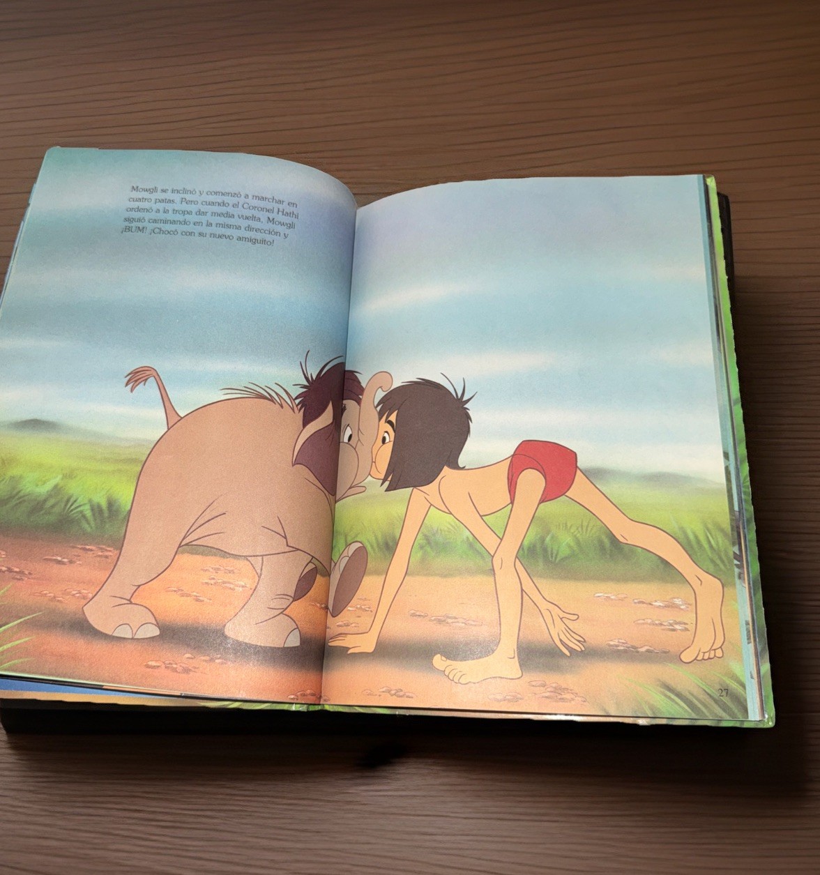 VTG Disney Classic Spanish El Libro De La Selva The Jungle Book 1995 Hardcover