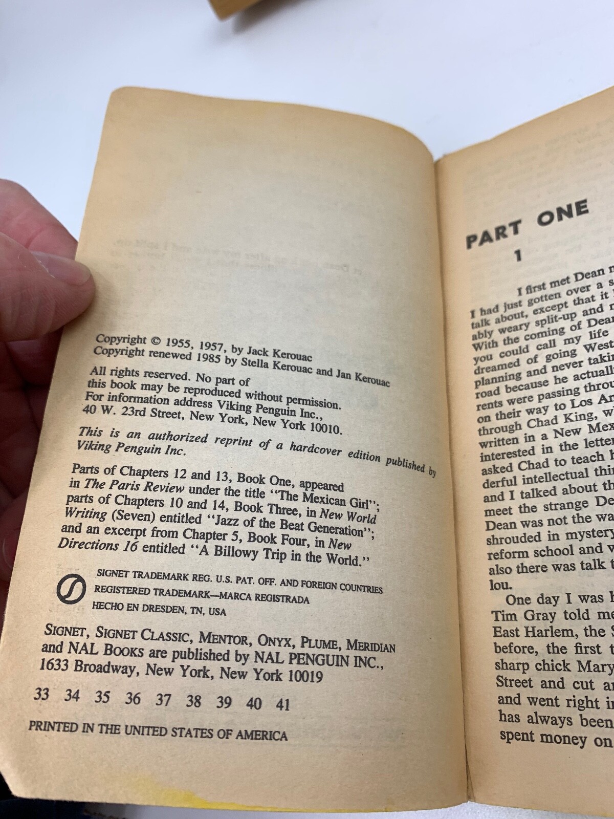 On the Road by Jack Kerouac – 1985 Paperback Book