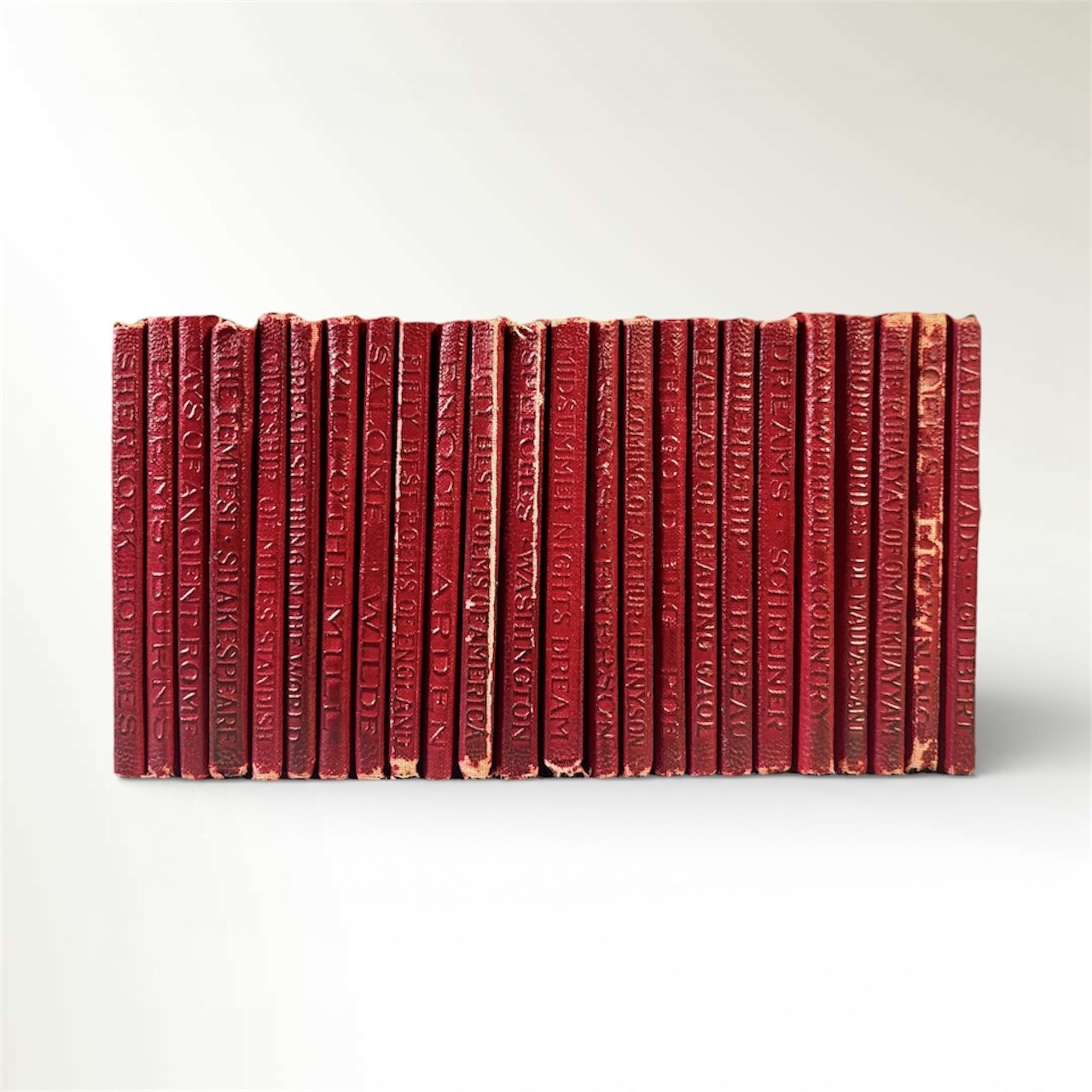 Antique Little Leather Library Miniature Books – Choose Your Title – Red Series