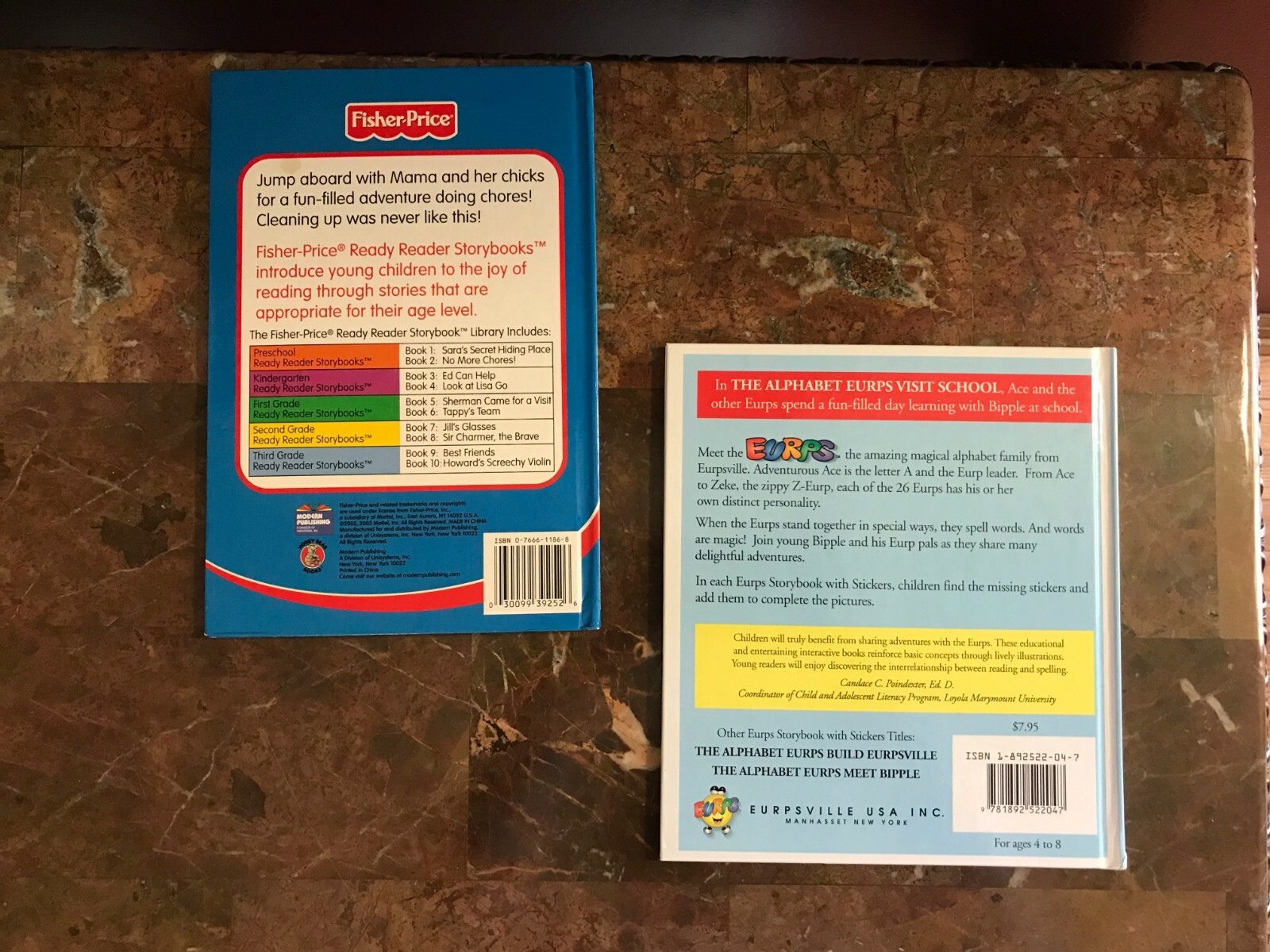 Lot 4 Books Look Out Kindergarten, Here I Come Fisher Price, ABC Preschool