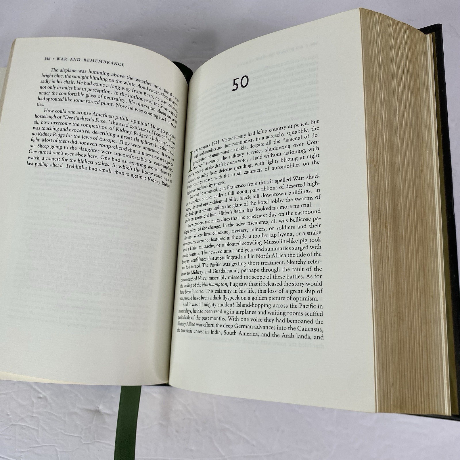 War and Remembrance Herman Wouk Franklin Library First Edition Gilded Edges HC