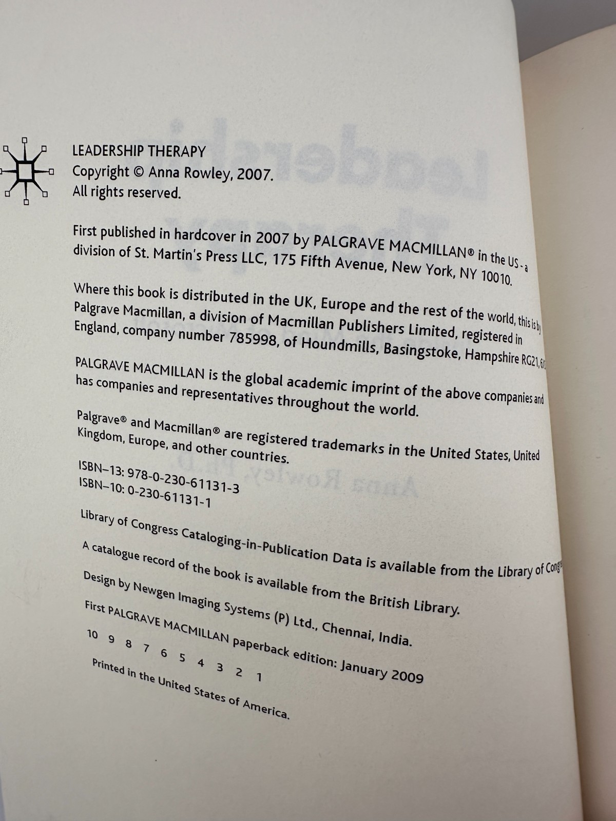 Leadership Therapy Anna Rowley Paperback Business Psychology Microsoft Managers
