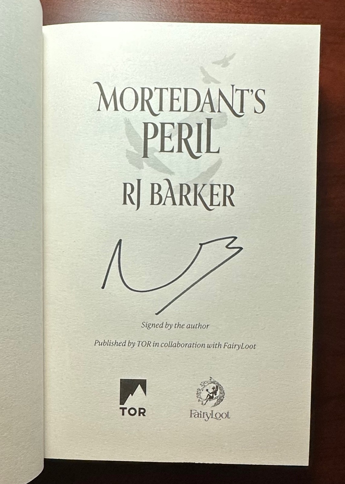 FairyLoot: Book of Fallen Leaves by AS Tamaki & Mortedant’s Peril by RJ Barker