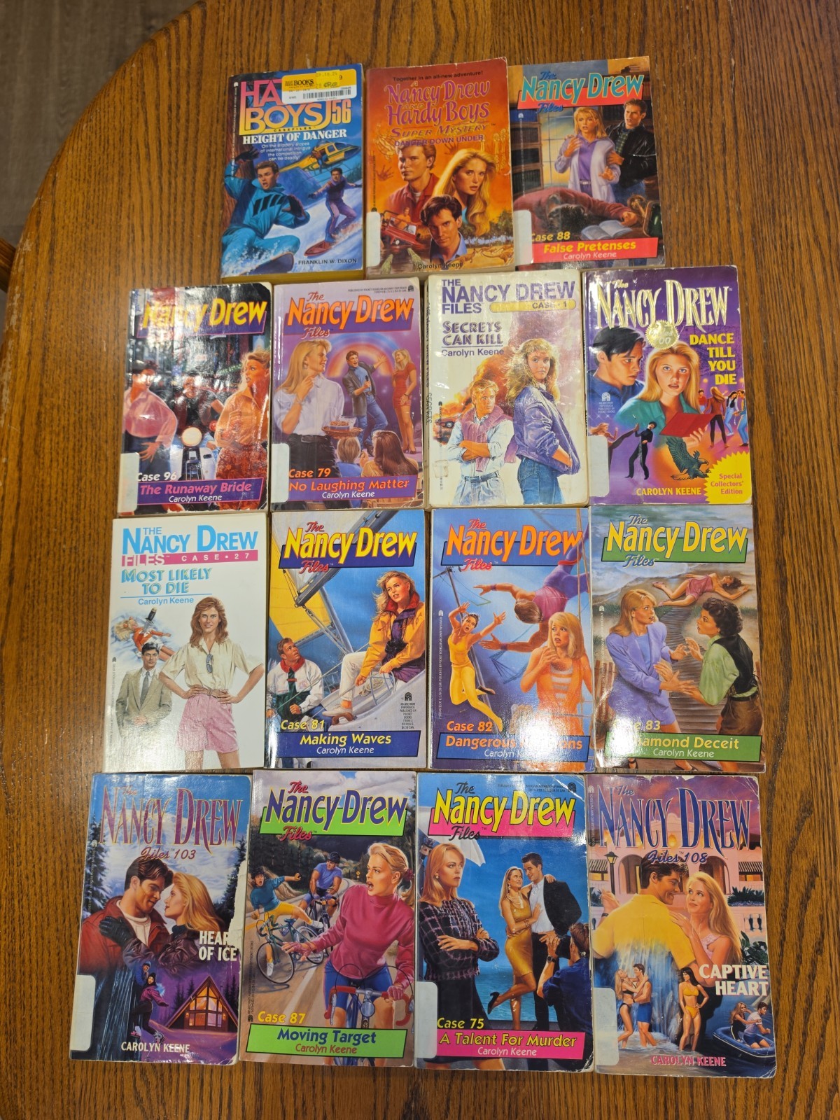Lot of 19 Nancy Drew Files Chapter Books by Carolyn Keene