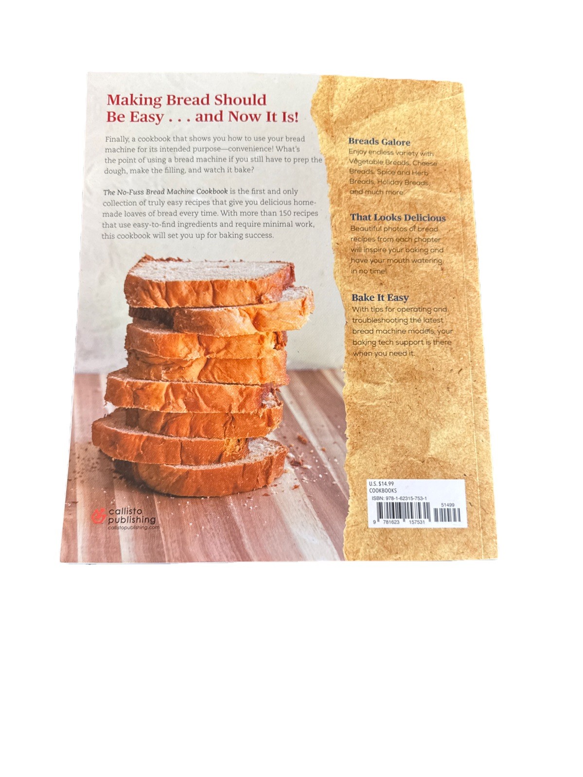 No-Fuss Bread Machine Cookbook : Hands-Off Recipes for Perfect Homemade Bread by