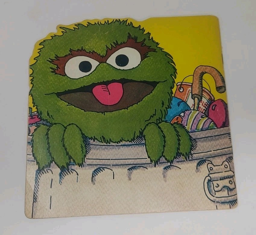 Lot 4 VTG Sesame Street Children’s Kids Little Golden Super Shape Picture Books