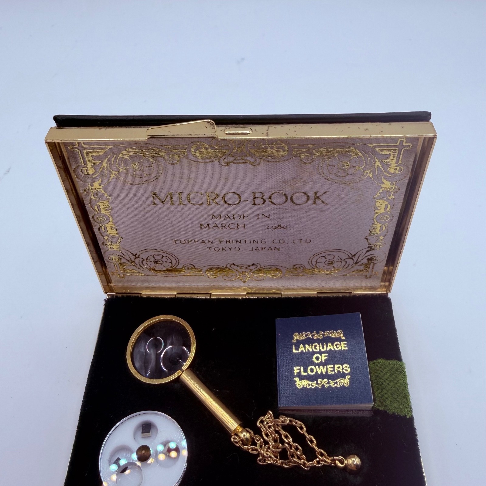 Micro Book Mini Book Size 2 mm Toppan Printing co. Tokyo 1979 Vintage Used