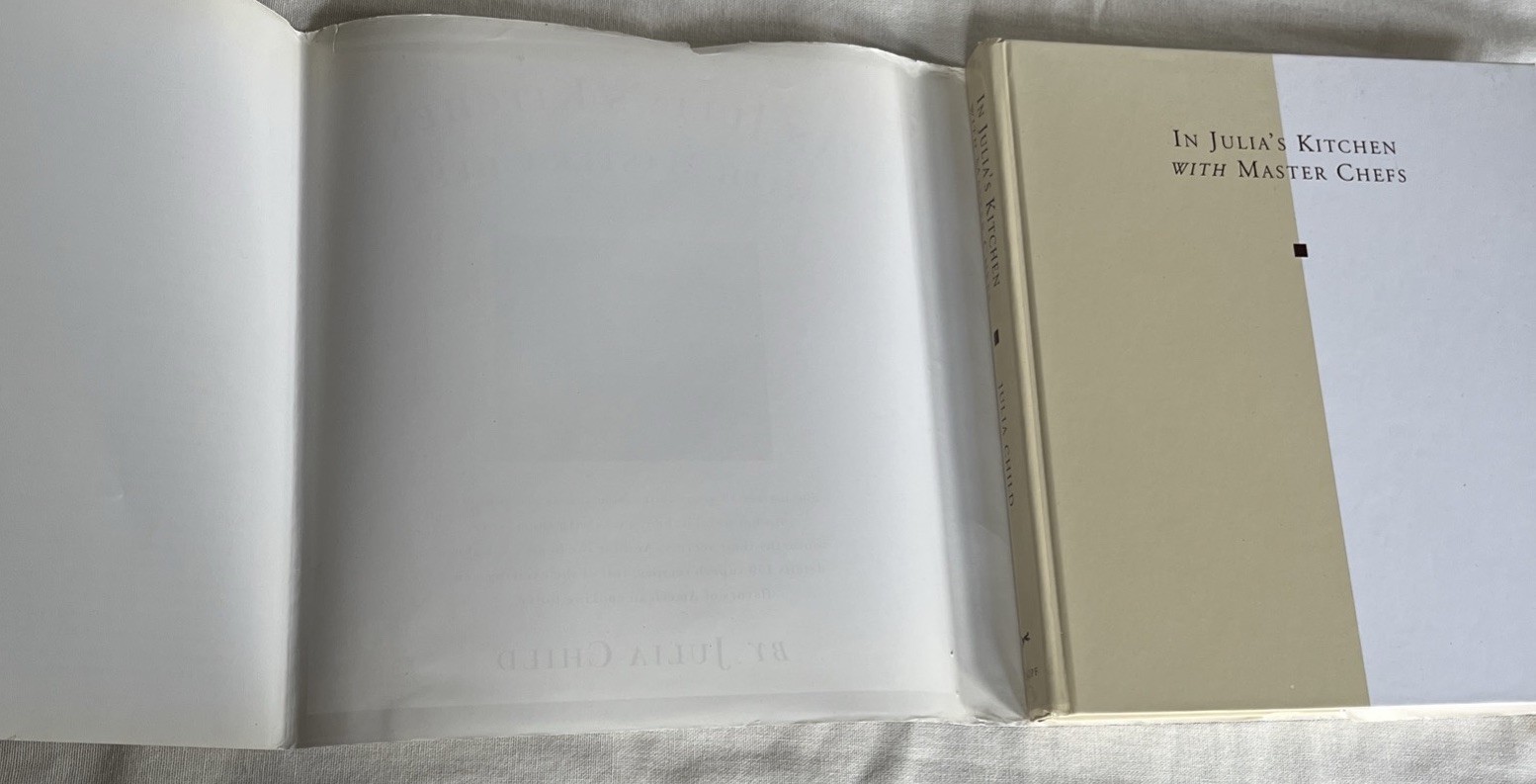 Julia Child’s Cookbook “In Julia’s Kitchen With Master Chefs”, 1995, 302 Pages