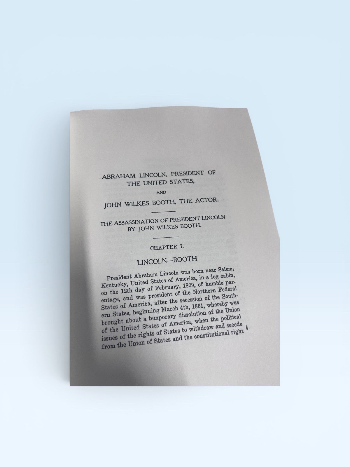 Escape and Suicide of John Wilkes Booth by Finis Langdon Bates (2009, Trade…