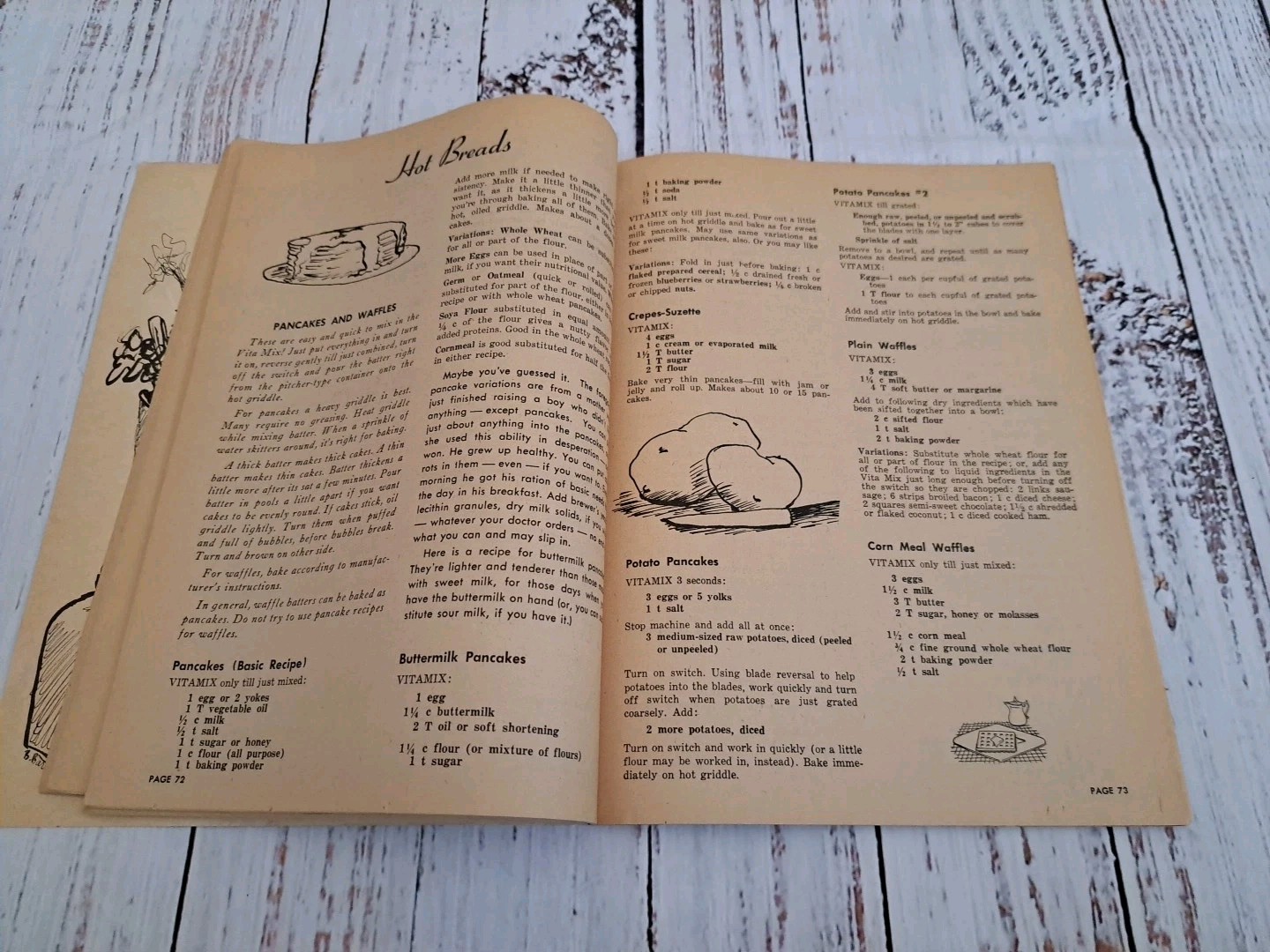 1971 Vita Mix VITAMIX Recipes Instructions Blade Reversal Ruth Barnard Cookbook