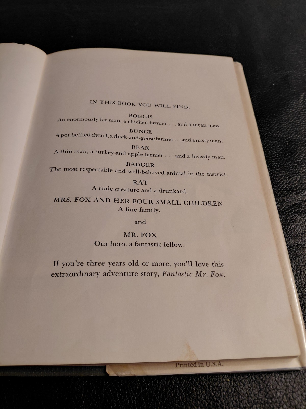 FANTASTIC MR. FOX by Roald Dahl 1970’s hard cover book Vintage EX-LIBRIS