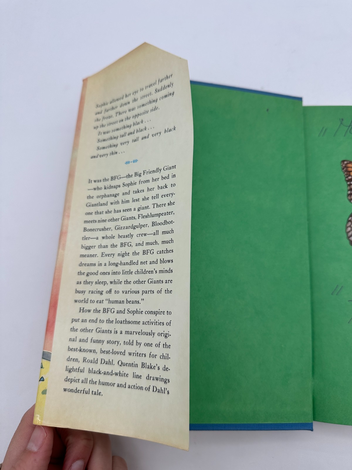 The BFG Roald Dahl 1st American Edition 1982 FSG Quentin Blake HC DJ