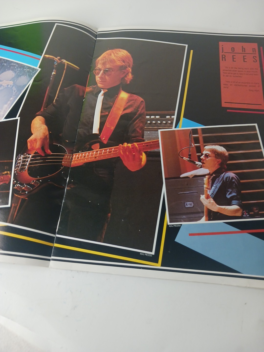 Men At Work Tour Program 1983