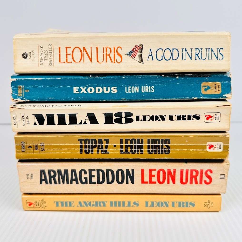 6x Leon Uris Paperback Novels/Books Multiple Titles